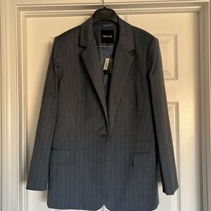 Madewell striped blazer nwt size 12